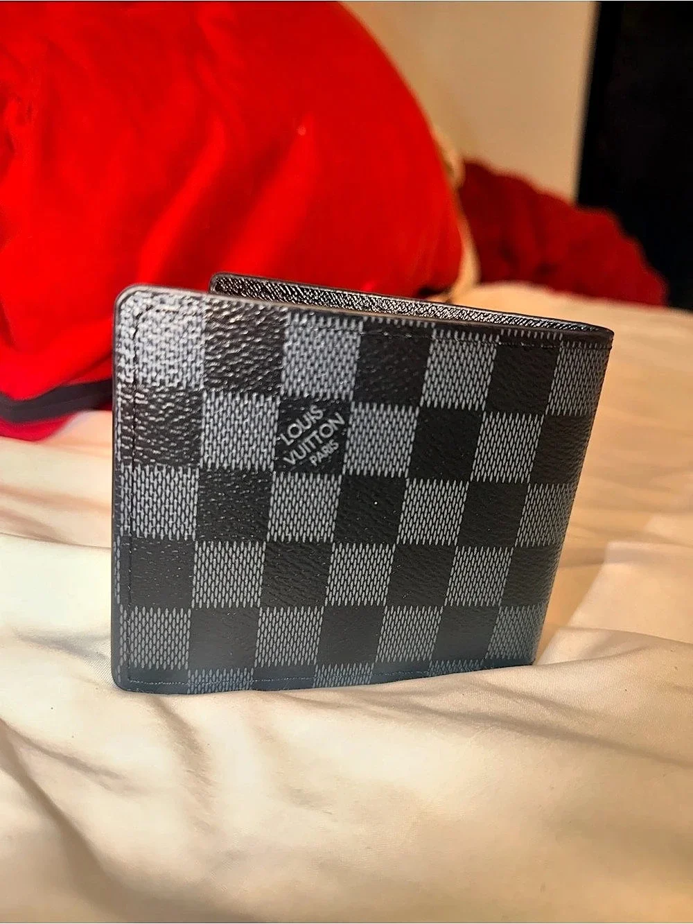 Louis Vuitton Multiple Wallet Checkered Black Like New